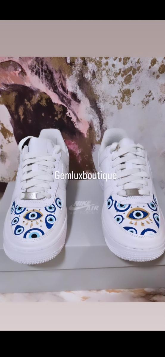 Hand-Painted Nike Air Force 1 Sneakers
