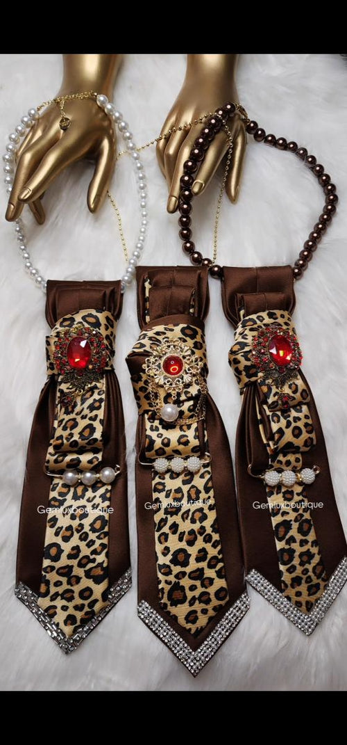 Animal Print Necktie Necklace