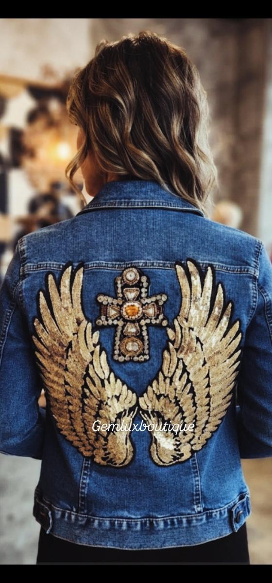Gold Wings Denim Jacket