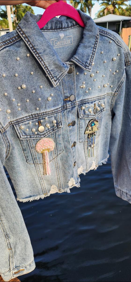 Ocean-Inspired Denim Jacket