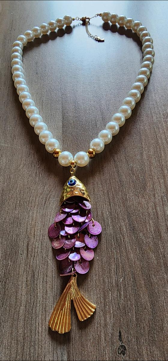 Ocean Fish Charm Necklace