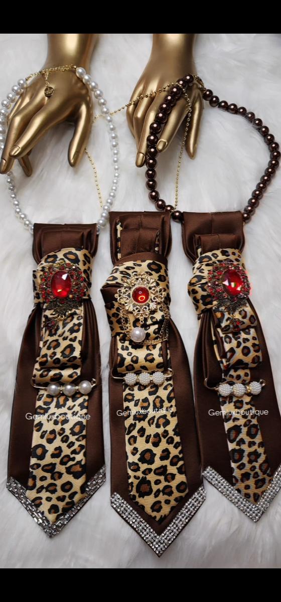 Animal Print Necktie Necklace