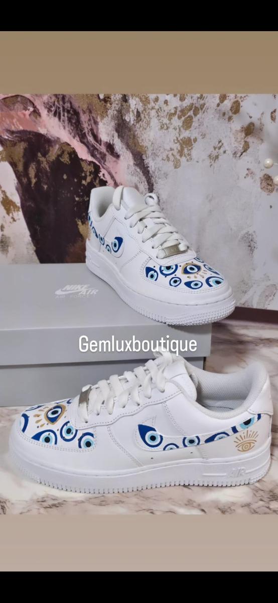 Hand-Painted Nike Air Force 1 Sneakers