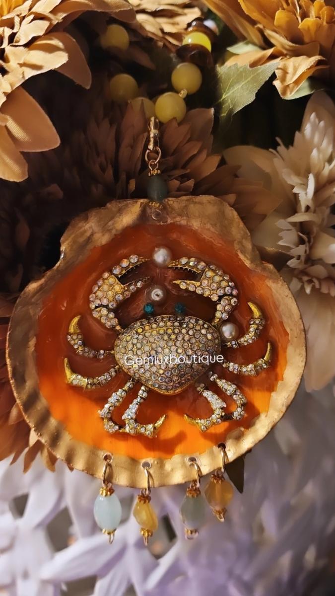 Colorful Crab Ocean Necklace