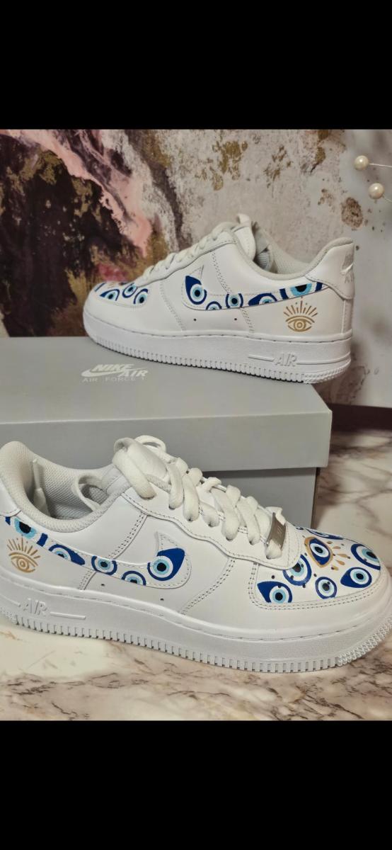 Hand-Painted Nike Air Force 1 Sneakers